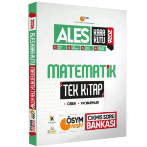 İnformal Yayınları 2026 ALES Kara Kutu Matematik TEK KİTAP ÖSYM Arşiv Çıkmış Soru Bankası Konu Özetli Dijital Çözümlü