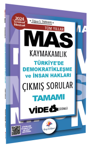 Dizgi Kitap Yayınları 2024 Kaymakamlık MAS Türkiye'de Demokratikleşme ve İnsan Hakları Çıkmış Sorular Video Çözümlü