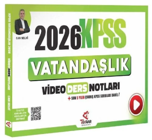 Tekrar Akademi 2026 KPSS Vatandaşlık Video Ders Notları