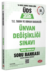 Data Yayınları 2026 T.C. Tarım ve Orman Bakanlığı Ünvan Değişikliği Sınavı Ortak Konular Soru Bankası