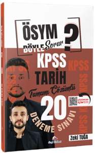 Dizgi Kitap Yayınları 2026 ÖSYM Böyle Sorar KPSS Tarih Tamamı PDF Çözümlü 20 Deneme Sınavı