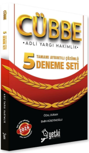 Yetki Yayınları 2026 Adli Yargı Hakimlik CÜBBE 5 Deneme Çözümlü