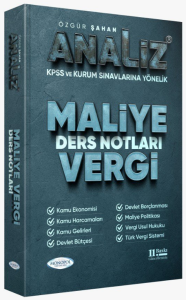 Monopol Yayınları 2026 KPSS A Grubu Analiz Maliye Vergi Ders Notları