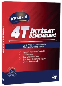 4T Yayınları 2026 KPSS A Grubu İktisat 10 Deneme Çözümlü