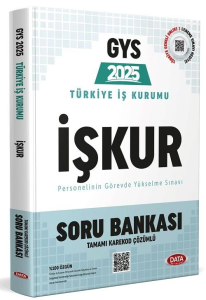 Data Yayınları 2025 Türkiye İş Kurumu İŞKUR GYS Soru Bankası - Karekod Çözümlü