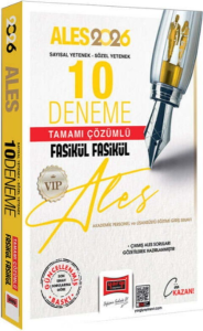Yargı Yayınları 2026 ALES VIP Sayısal-Sözel Yetenek Tamamı Çözümlü Fasikül Fasikül 10 Deneme