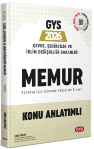 Data Yayınları 2026 Çevre, Şehircilik ve İklim Değişikliği Bakanlığı Memur GYS Konu Anlatımlı