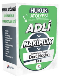 Dizgi Kitap Yayınları 2026 Hukuk Atölyesi Adli Hakimlik Çıkmış Soru Örnekli Ders Notları Seti