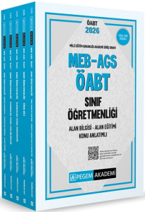 Pegem Yayınları 2026 MEB AGS ÖABT Sınıf Öğretmenliği Alan Bilgisi - Alan Eğitimi Konu Anlatımlı Set (5 Kitap)