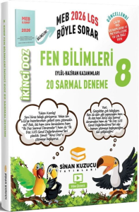 Sinan Kuzucu Yayınları 2026 8. Sınıf Fen Bilimleri İkinci Doz Sarmal Branş Denemeleri
