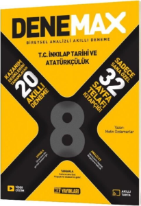 Hız Yayınları 8. Sınıf İnkilap Tarihi ve Atatürkçülük Denemax 20'li Akıllı Deneme