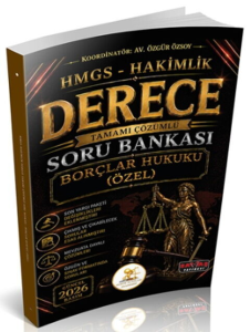 Savaş Yayınları 2026 HUKAL HMGS-Hakimlik Derece Borçlar Hukuku Özel Hükümler Soru Bankası