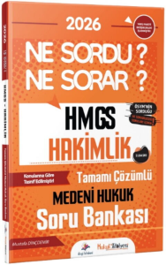 Dizgi Kitap Yayınları 2026 Hukuk Atölyesi HMGS Hakimlik Ne Sordu Ne Sorar Medeni Hukuk Tamamı Çözümlü Soru Bankası