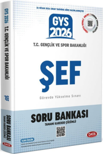 Data Yayınları 2026 T.C. Gençlik ve Spor Bakanlığı Şef GYS Soru Bankası - Karekod Çözümlü