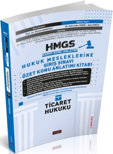 Savaş Yayınları 2026 HMGS Ticaret Hukuku Özet Konu Anlatımı