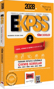 Yargı Yayınları 2028 EKPSS Ortaöğretim Ön Lisans Lisans Tüm Dersler Genel Görme ve İşitme 2 Adaylar İçin 10 Yıl Çıkmış Sorular
