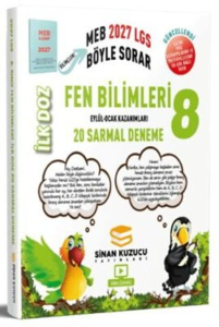 Sinan Kuzucu Yayınları 2027 8. Sınıf Fen Bilimleri İlk Doz 20 Sarmal Deneme