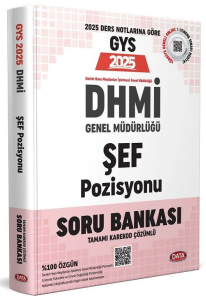 Data Yayınları 2025 DHMİ Genel Müdürlüğü Şef Pozisyonu GYS Soru Bankası