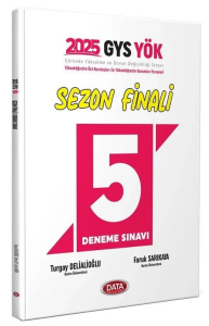 Data Yayınları 2025 YÖK Üst Kuruluşları ile YÖK Personeli GYS Sezon Finali 5 Deneme Sınavı