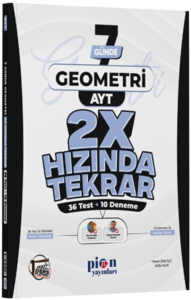 Pion Yayınları AYT Geometri Ders Platosu 7 Günde 2X Hızında Tekrar