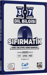 Çap Yayınları TYT KPSS MSÜ Dil Bilgisi Sıfırmatik Konu Anlatımı Soru Bankası