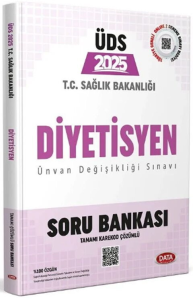 Data Yayınları 2025 T.C. Sağlık Bakanlığı ÜDS Diyetisyen Soru Bankası (Tamamı Karekod Çözümlü)