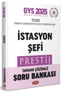 Data Yayınları 2025 TCDD GYS İstasyon Şefi Prestij Tamamı Çözümlü Soru Bankası