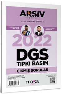 Marka Yayınları 2022 DGS Arşiv Serisi Tıpkı Basım Çıkmış Sorular Tamamı Video Çözümlü