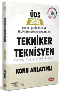 Data Yayınları 2026 Çevre, Şehircilik ve İklim Değişikliği Bakanlığı Tekniker ve Teknisyen Ünvan Değişikliği Sınavı Konu Anlatımlı