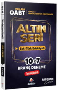 Dizgi Kitap Yayınları 2026 MEB AGS ÖABT Altın Seri Türkçe Öğretmenliği & Türk Dili ve Edebiyatı Öğretmenliği Eski Türk Edebiyatı Tamamı Çözümlü 7 Deneme Sınavı