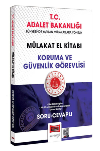Yargı Yayınları T.C. Adalet Bakanlığı Koruma ve Güvenlik Görevlisi Mülakat El Kitabı Soru-Cevaplı