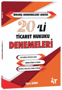 4T Yayınları 2026 KPSS A Grubu Ticaret Hukuku 20'li Deneme