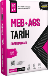 Pegem Yayınları 2027 MEB AGS Tarih Tamamı Çözümlü Soru Bankası