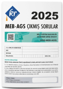 KR Akademi 2025 MEB-AGS Tıpkı Basım Kitapçığı