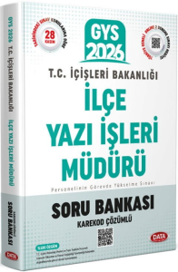Data Yayınları 2026 T.C. İçişleri Bakanlığı İlçe Yazı İşleri Müdürü GYS Soru Bankası - Karekod Çözümlü