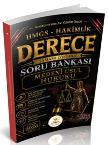 Savaş Yayınları 2026 HUKAL HMGS-Hakimlik Derece Medeni Usul Hukuku Soru Bankası