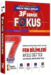 İsem Yayınları 7. Sınıf Fen Bilimleri 3F Fokus Akıllı Defter