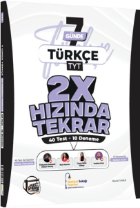 Edebiyat Sokağı TYT Türkçe 2X Hızında Tekrar Deneme