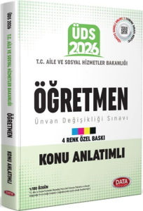 Data Yayınları 2026 T.C. Aile ve Sosyal Hizmetler Bakanlığı ÜDS Öğretmen Kadrosu Konu Anlatımlı