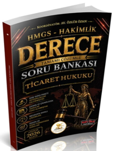 Savaş Yayınları 2026 HUKAL HMGS-Hakimlik Derece Ticaret Hukuku Soru Bankası