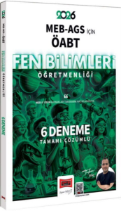 Yargı Yayınları 2026 MEB AGS ÖABT Fen Bilimleri Öğretmenliği Tamamı Çözümlü 6 Deneme