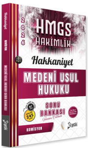 Yetki Yayınları 2026 HMGS Hakkaniyet Medeni Usul Hukuku Soru Bankası