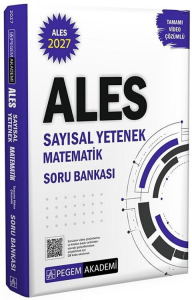 Pegem Yayınları 2027 ALES Sayısal Yetenek Matematik Tamamı Video Çözümlü Soru Bankası