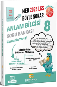 Sinan Kuzucu Yayınları 2026 8. Sınıf LGS Anlam Bilgisi MEB Böyle Sorar Soru Bankası