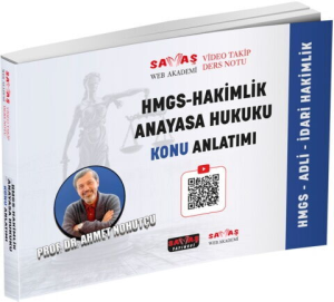 Savaş Yayınları 2026 Adli-İdari Hakimlik HMGS Anayasa Hukuku Konu Anlatımı
