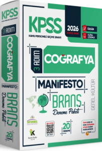 İnformal Yayınları 2026 KPSS 3 Adım Genel Kültür Coğrafya Manifesto Dijital Çözümlü 20'li Branş Denemesi