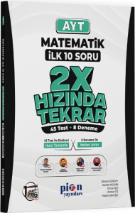 Pion Yayınları AYT Matematik İlk 10 Soru 2X Hızında Tekrar