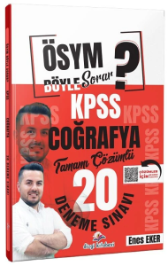 Dizgi Kitap Yayınları KPSS Coğrafya ÖSYM Böyle Sorar 20 Deneme Çözümlü
