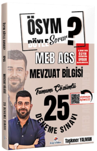 Dizgi Kitap Yayınları 2026 ÖSYM Böyle Sorar MEB AGS Mevzuat Bilgisi Tamamı PDF Çözümlü 25 Deneme Sınavı