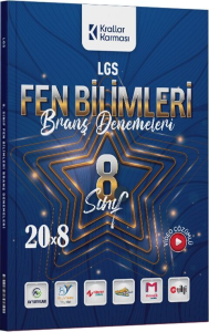 Krallar Karması 8. Sınıf LGS Fen Bilimleri 20 x 8 Branş Denemeleri